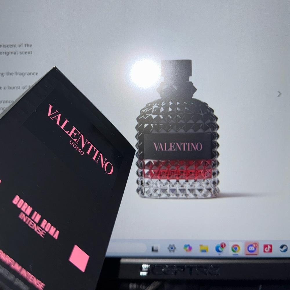 Valentino Black and Pink Fragrance Bottle